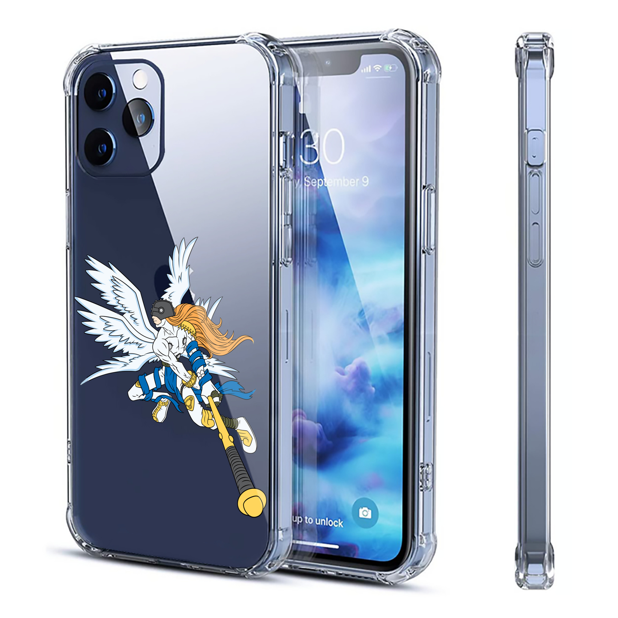 （画像用） Digimon デジタルモンスター/デジモン 【iPhone 12シリーズ対応】透明スマホケース（クリアソフトケース）